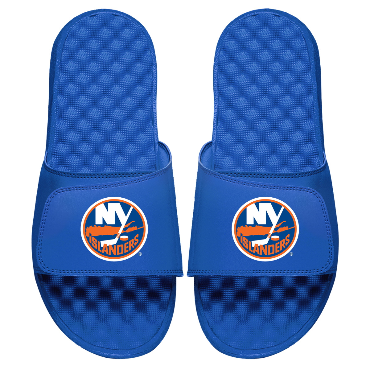Men's ISlide Royal New York Islanders Primary Logo Slide Sandals