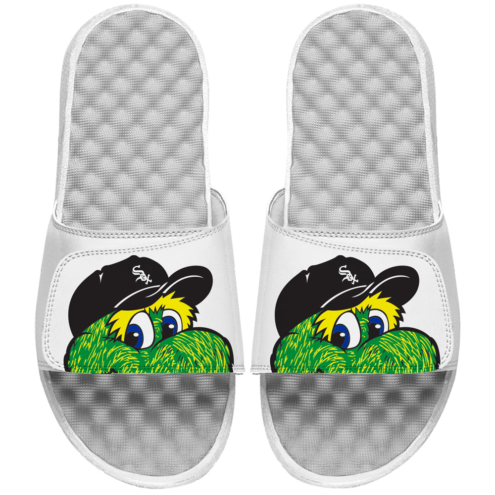 Men's ISlide White Chicago White Sox Mascot Slide Sandals