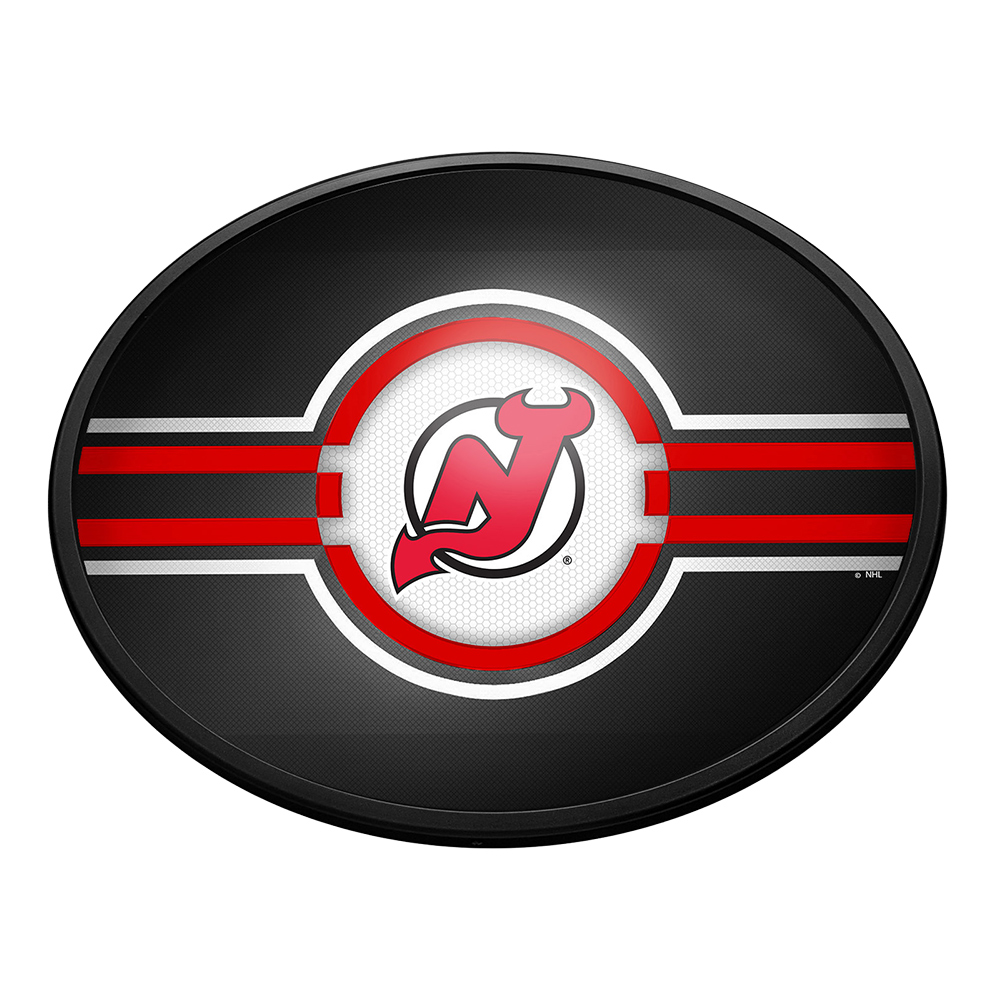 New Jersey Devils 18'' x 14'' Team Color Slimline Illuminated Wall Sign - Image 5
