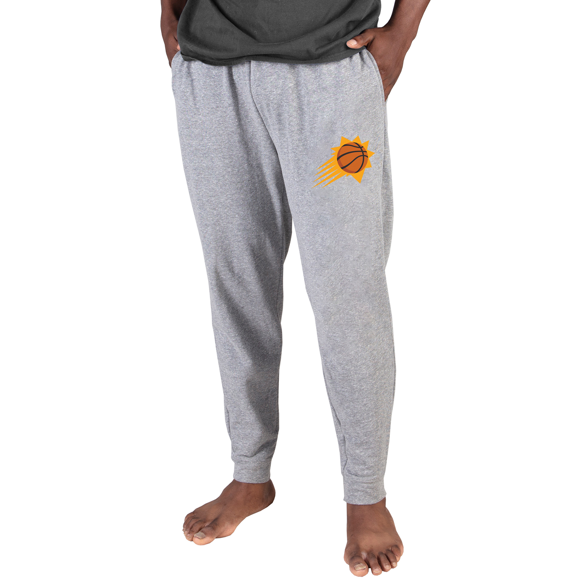 Men's Concepts Sport Gray Phoenix Suns Mainstream Cuffed Terry Pants