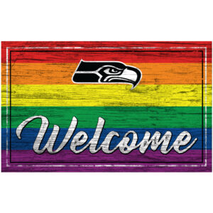 Seattle Seahawks 11'' x 19'' Welcome Pride Sign