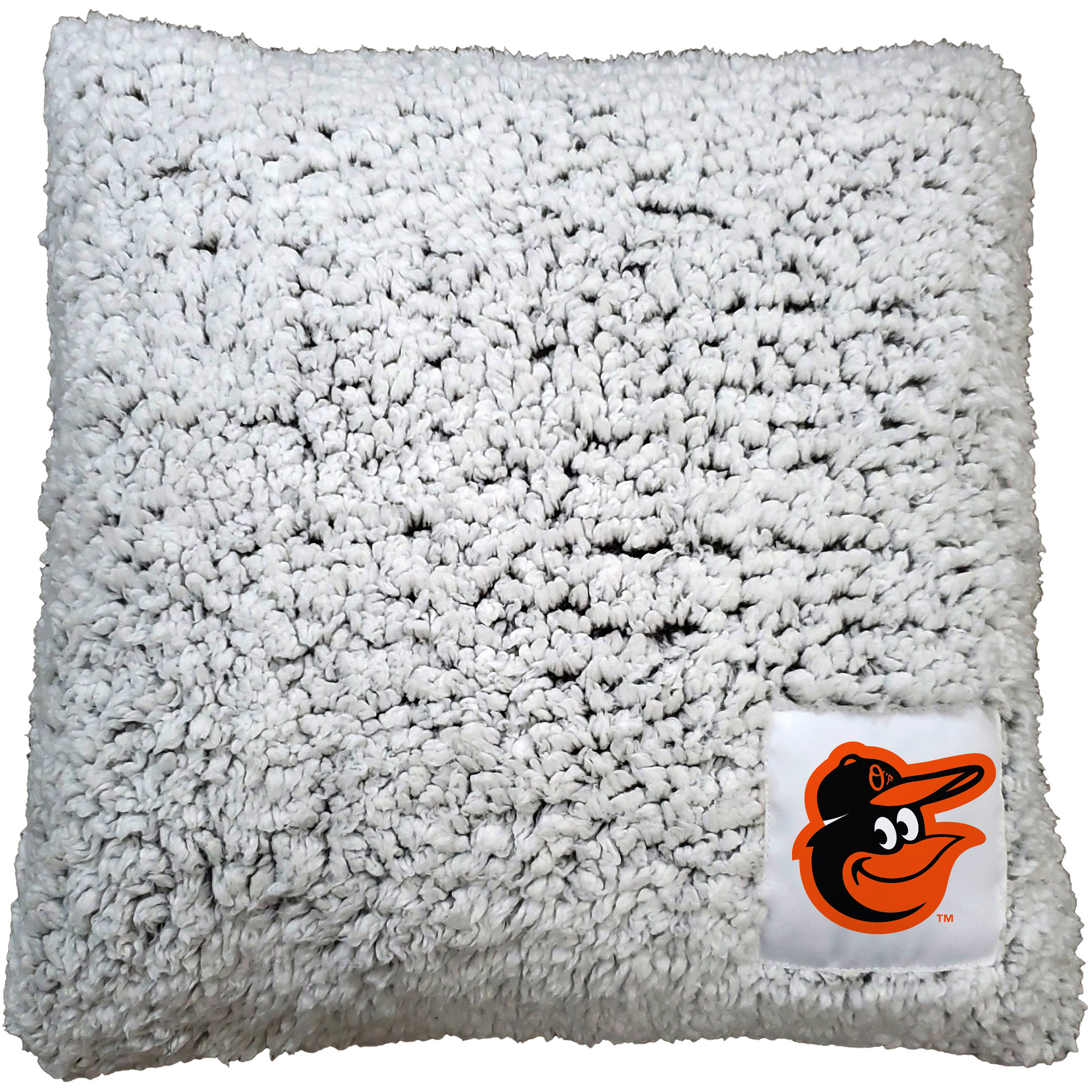 Baltimore Orioles 16'' x 16'' Frosty Sherpa Pillow