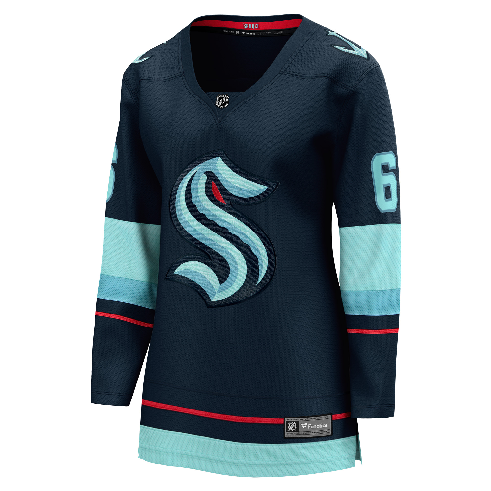 Women's Fanatics Adam Larsson Deep Sea Blue Seattle Kraken Home Breakaway Player Jersey - Image 3