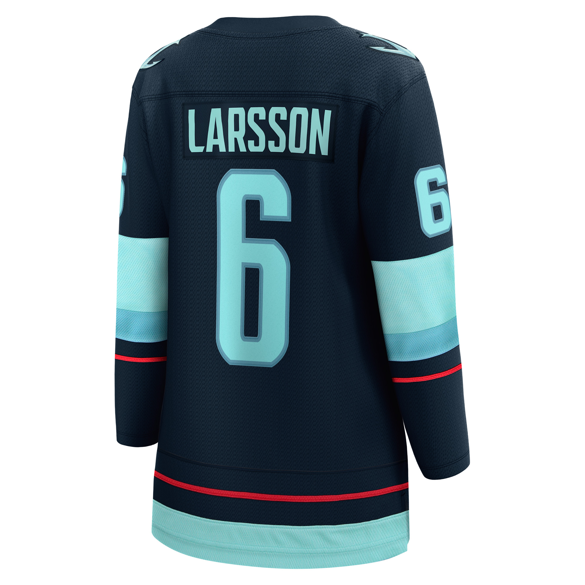 Women's Fanatics Adam Larsson Deep Sea Blue Seattle Kraken Home Breakaway Player Jersey - Image 7