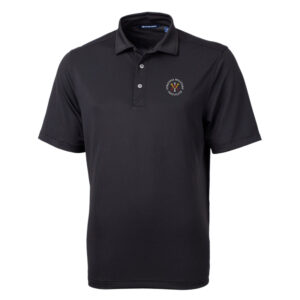 Men's Cutter & Buck Black Virginia Military Institute Keydets Big & Tall Virtue Eco Pique Recycled Polo