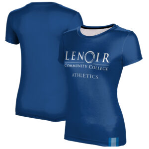 Women's Navy Lenoir Community College Athletics T-Shirt