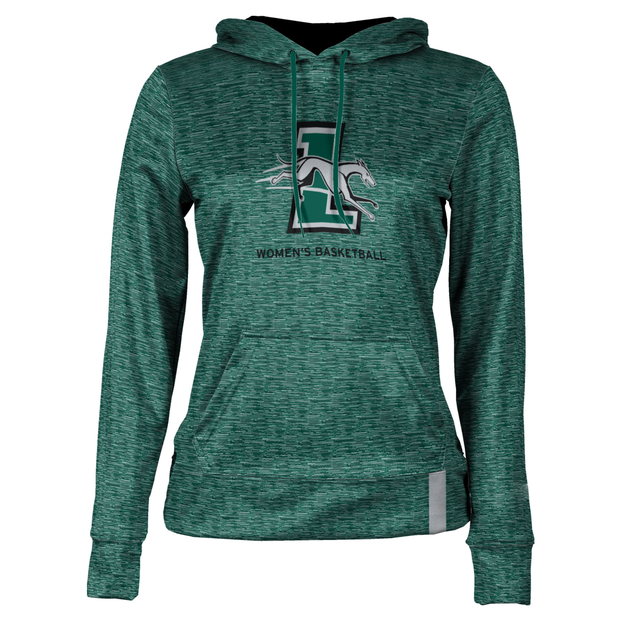 Women's Green Loyola Greyhounds Women's Basketball Pullover Hoodie - Image 3