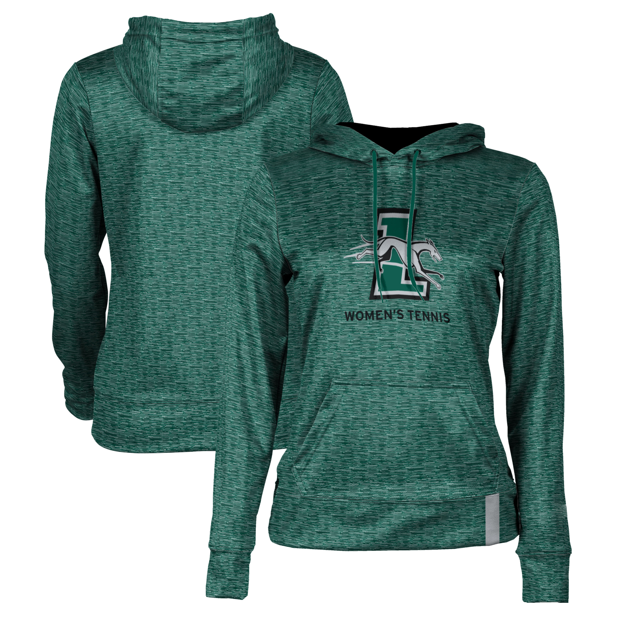 Women's Green Loyola Greyhounds Women's Tennis Pullover Hoodie - Image 2