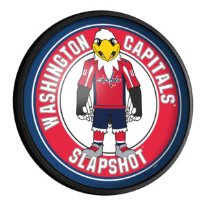 Washington Capitals Mascot 18'' Round Slimline Illuminated Wall Sign