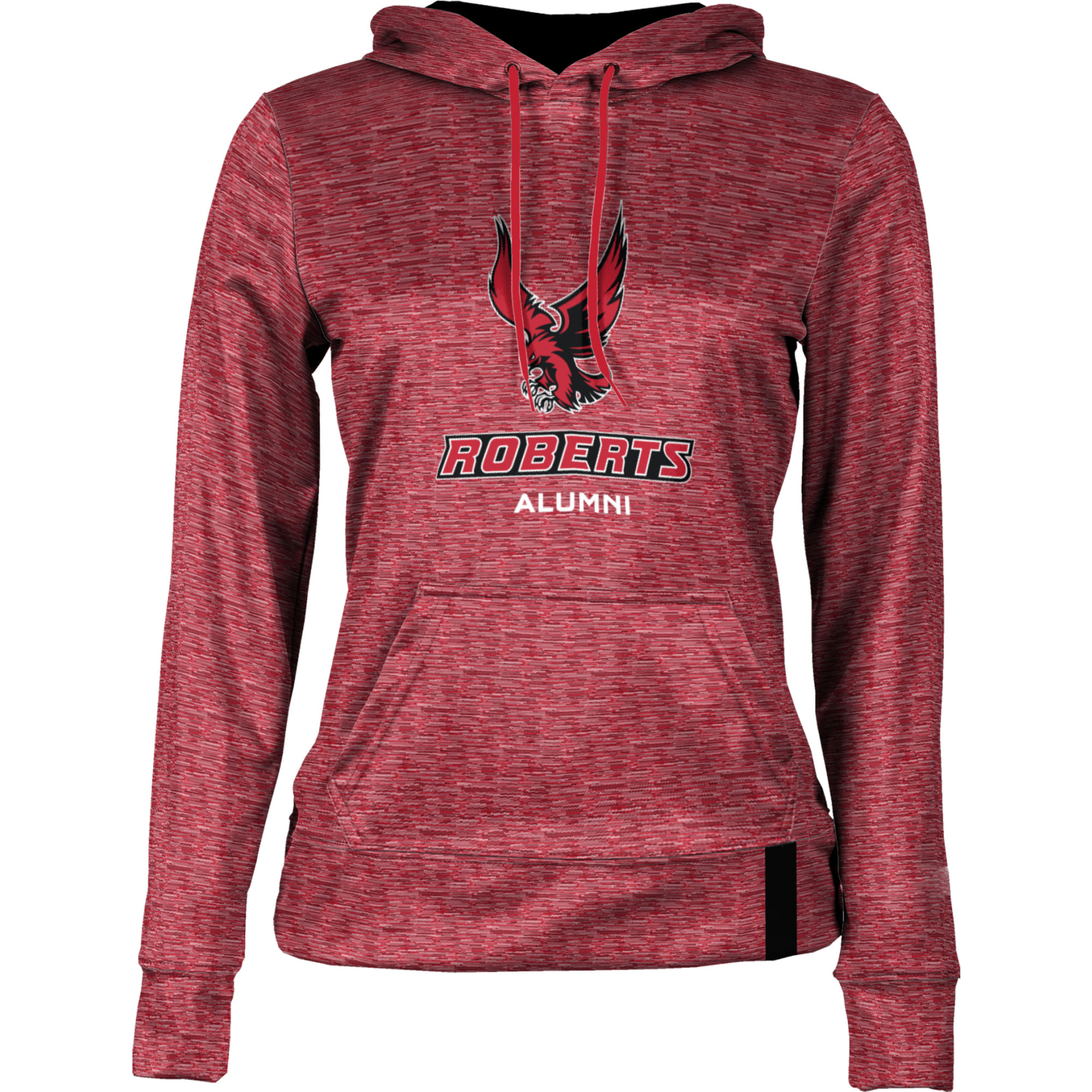 Women's Red Roberts Wesleyan Redhawks Alumni Pullover Hoodie - Image 3