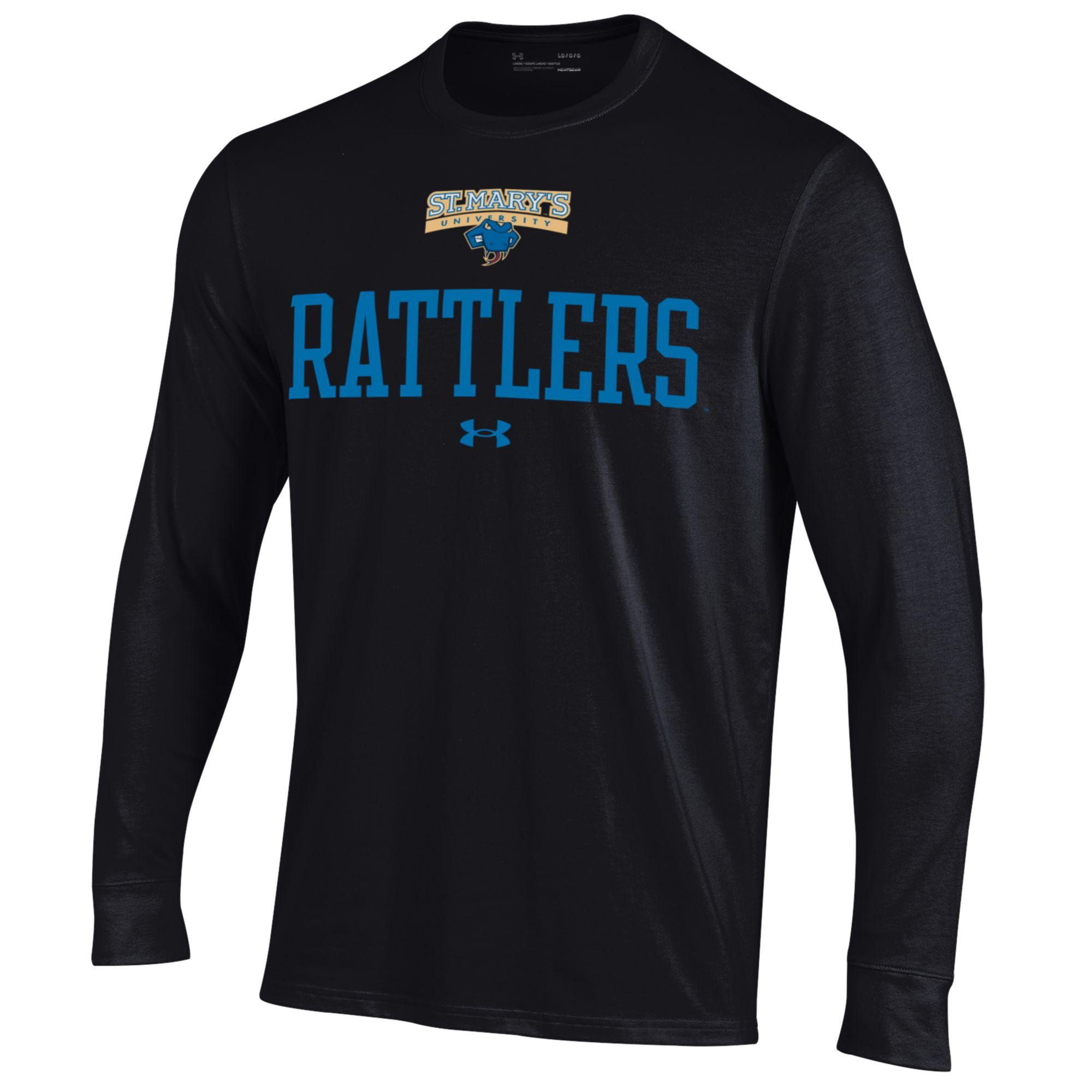 Men's Under Armour Black St. Mary's University Rattlers Performance Long Sleeve T-Shirt - Image 3