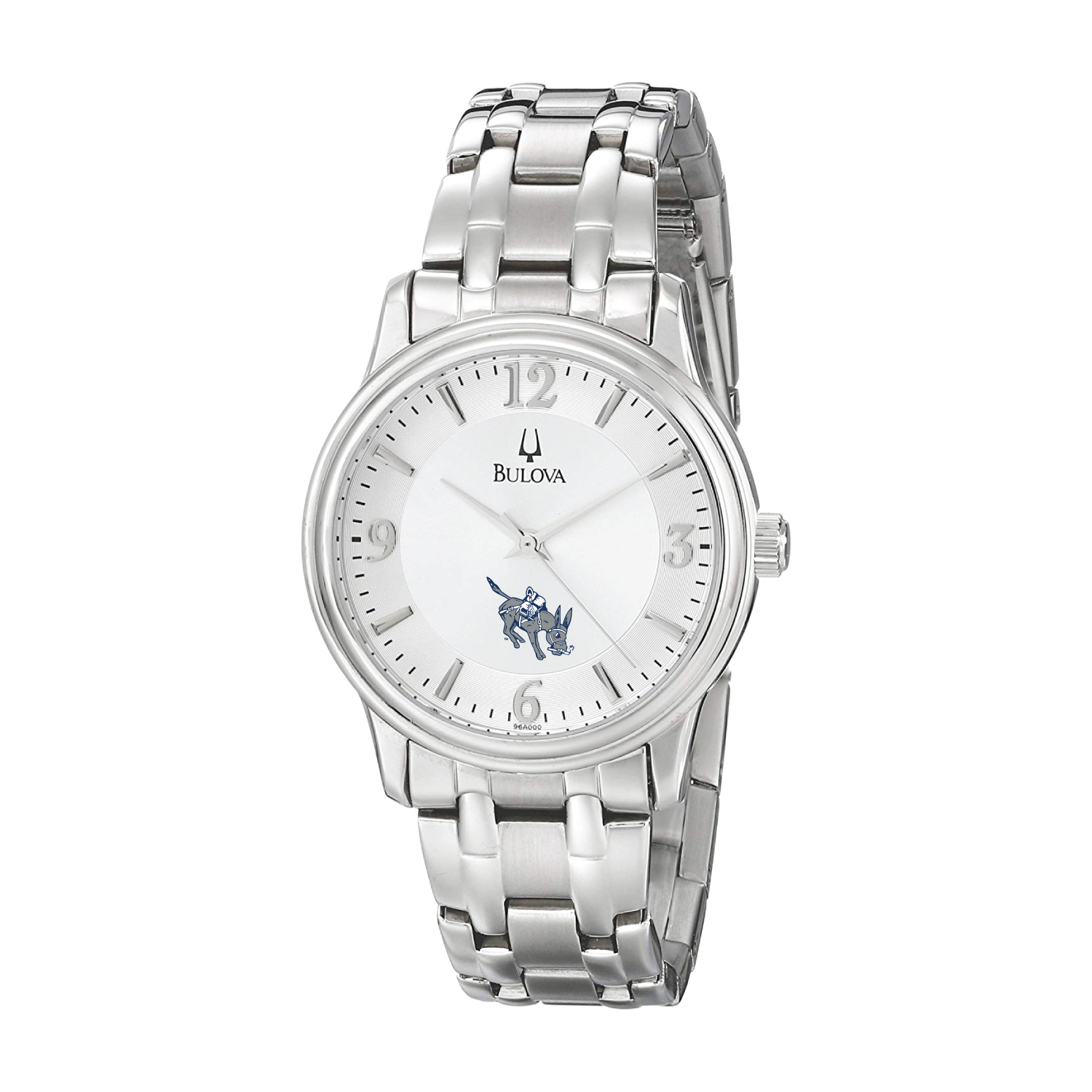Men's Bulova Silver Colorado School of Mines Orediggers