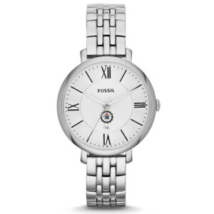 Women's Fossil Silver Robert Morris Colonials Jacqueline Stainless Steel Watch