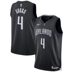 Unisex Nike Jalen Suggs Black Orlando Magic 2022/23 Swingman Jersey - City Edition