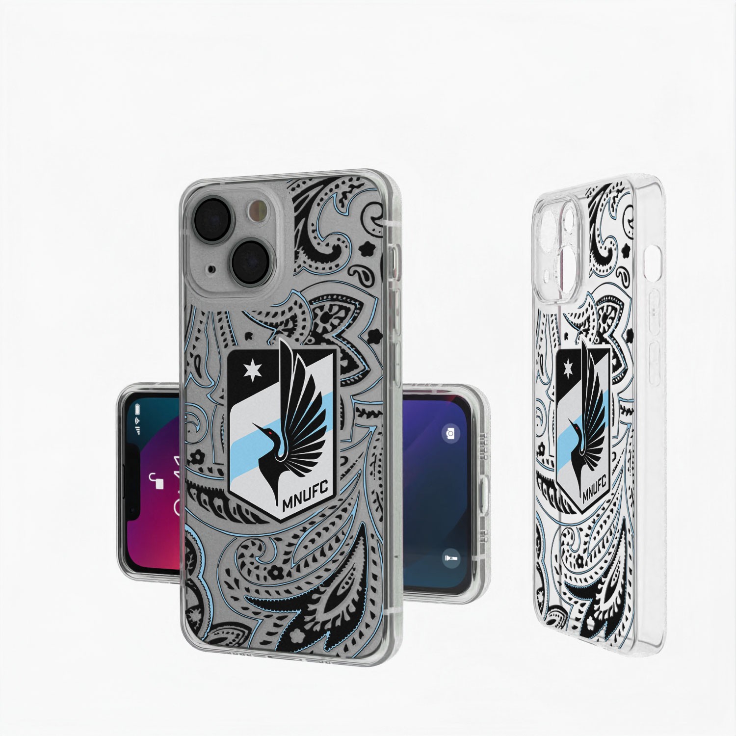 Minnesota United FC iPhone Paisley Design Clear Case