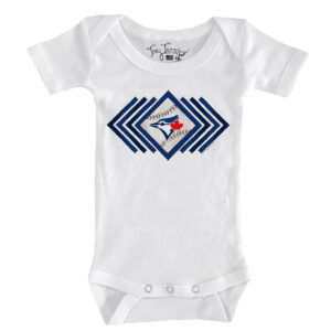 Infant Tiny Turnip White Toronto Blue Jays Prism Arrows Bodysuit
