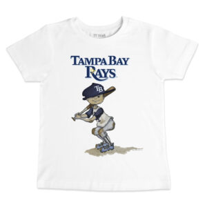 Toddler Tiny Turnip White Tampa Bay Rays Team Slugger T-Shirt