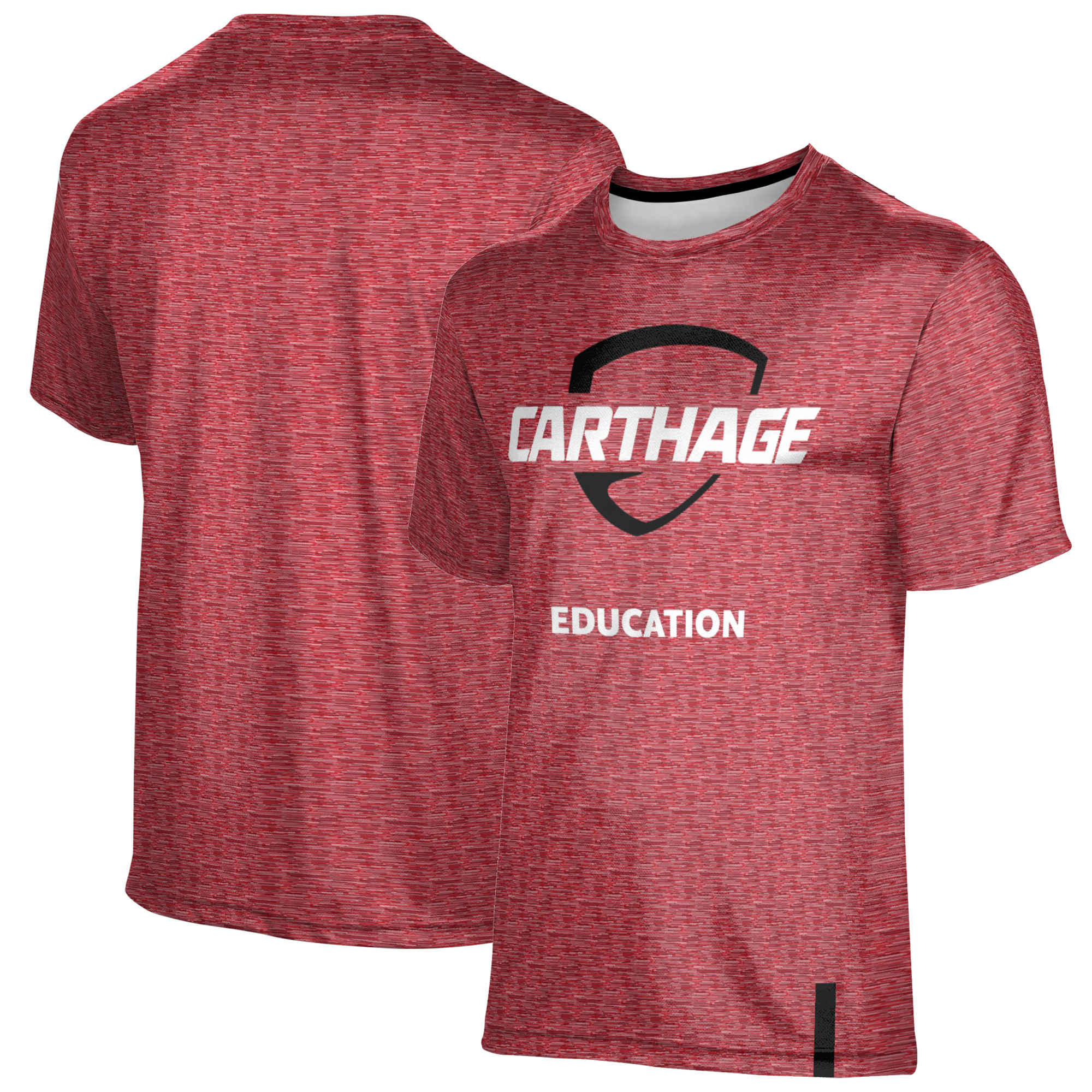 Men's ProSphere Red Carthage Firebirds Education Logo T-Shirt