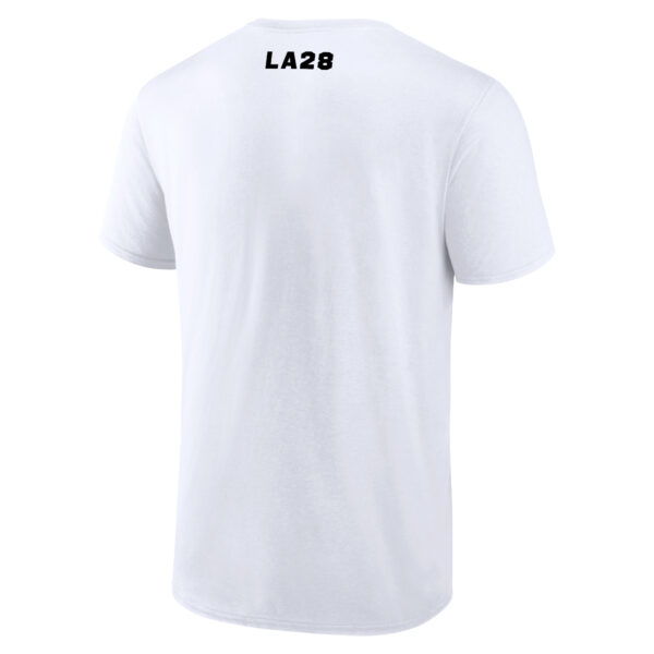 Men's White LA 2028 Summer Olympics Athlete Spirit T-Shirt - Image 7