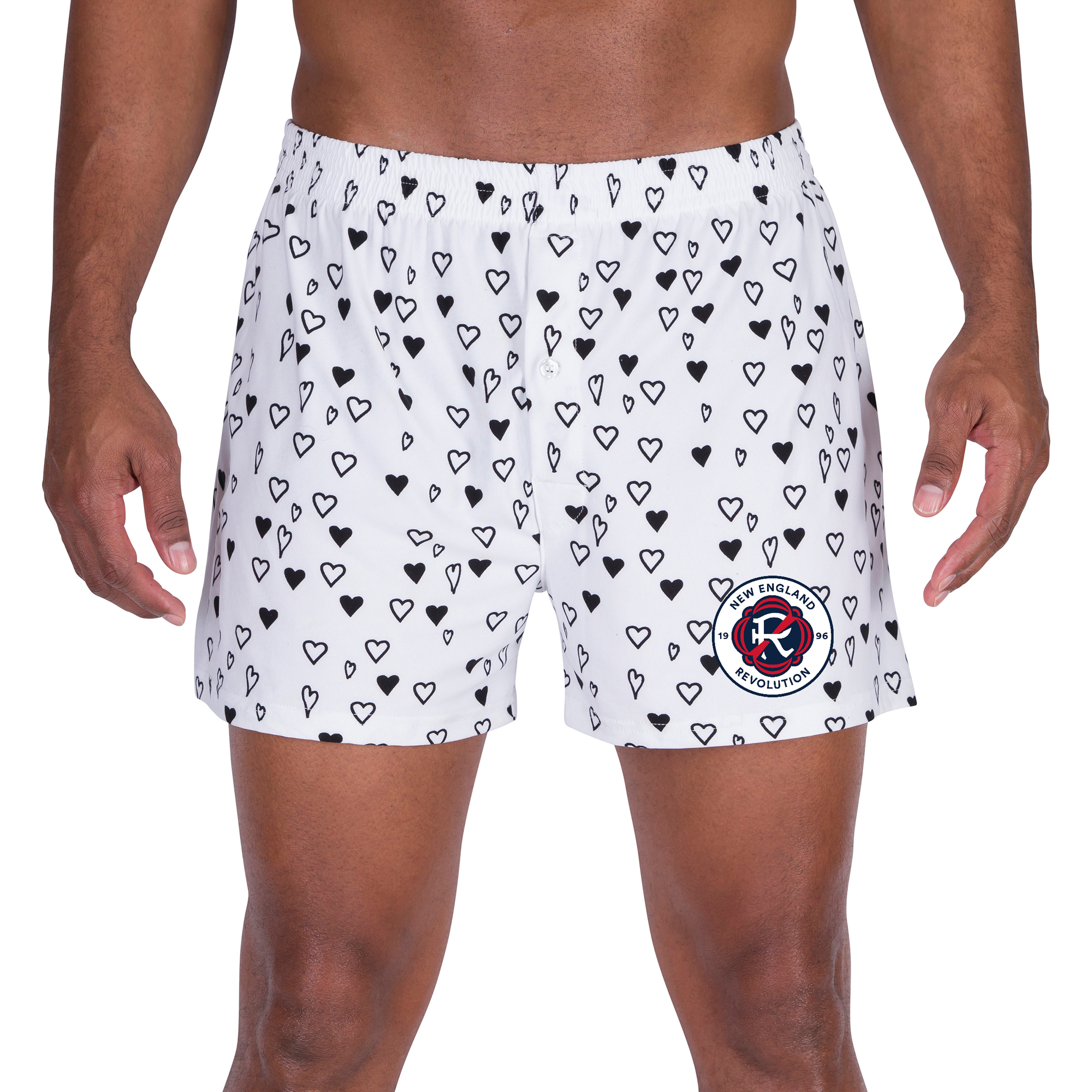 Men's Concepts Sport White New England Revolution Epiphany All Over Print Knit Boxers