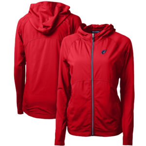 Women's Cutter & Buck Red Arizona Cardinals Adapt Eco Knit Full-Zip Jacket