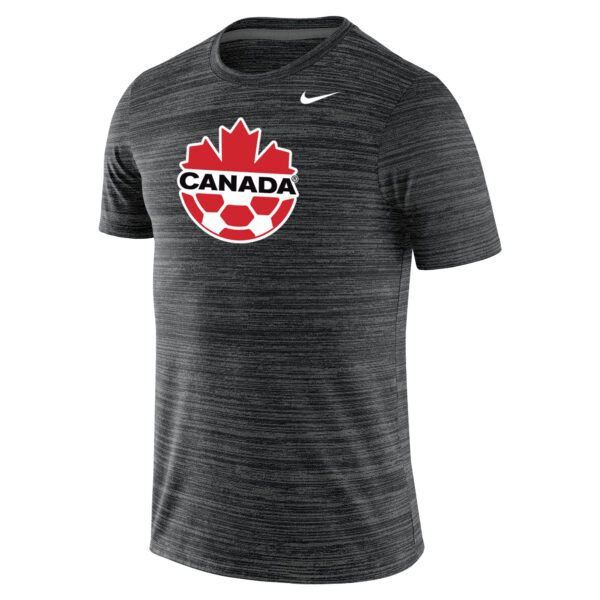 Men's Nike Black Canada Soccer Primary Logo Velocity Legend Performance T-Shirt - Image 6