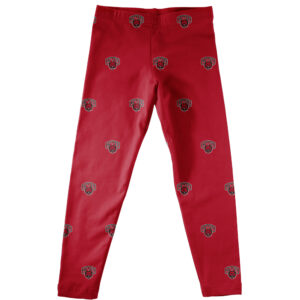 Girls Infant Vive La Fete Red Central Washington Wildcats All Over Print Leggings