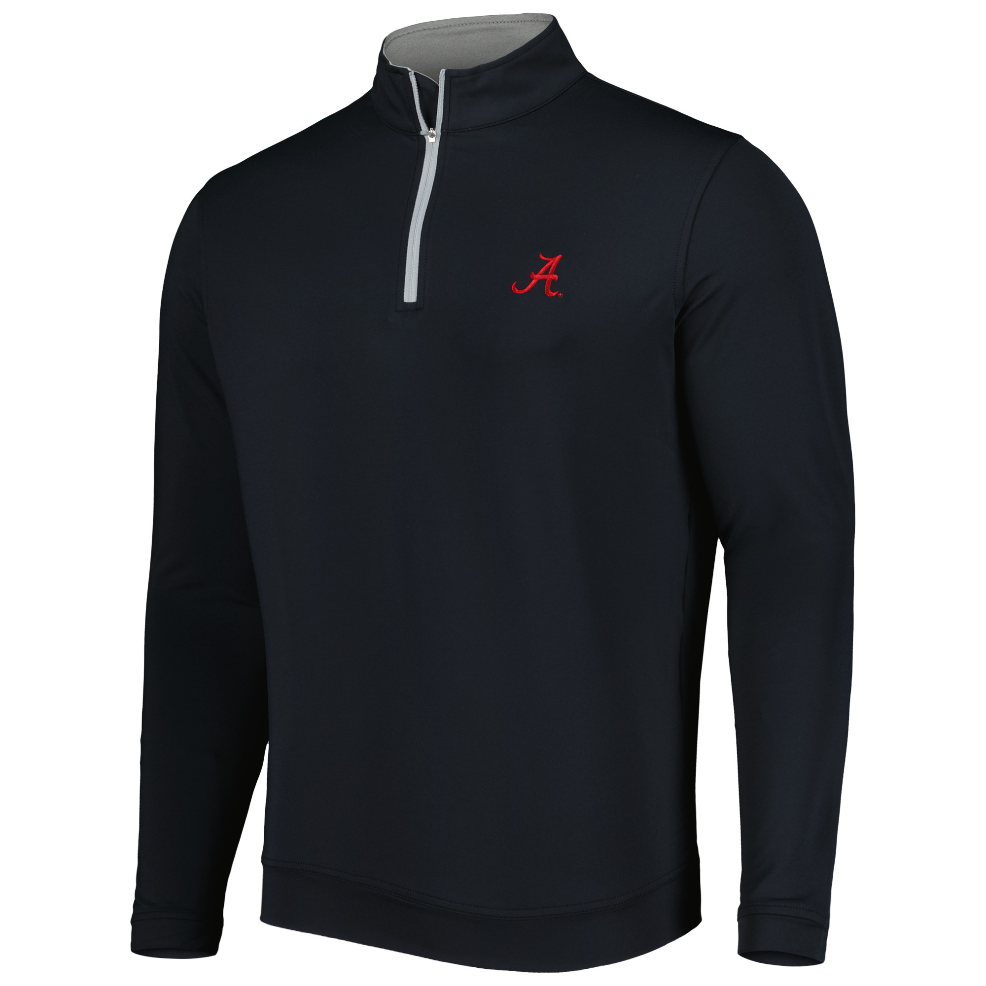 Men's Peter Millar Black Alabama Crimson Tide Perth Performance Quarter-Zip Top - Image 3