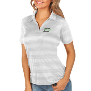 Women's Antigua White Holyoke Community College Compass Polo