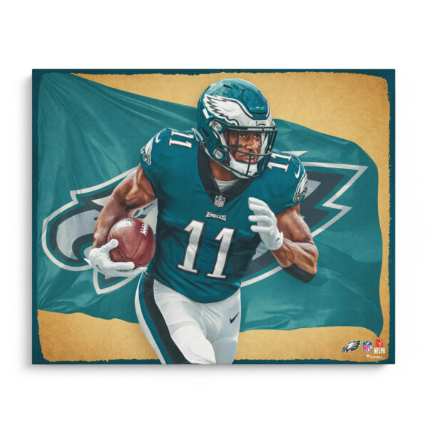 A.J. Brown Philadelphia Eagles Unsigned 16" x 20" Photo Print - Designed by Artist Brian Konnick
