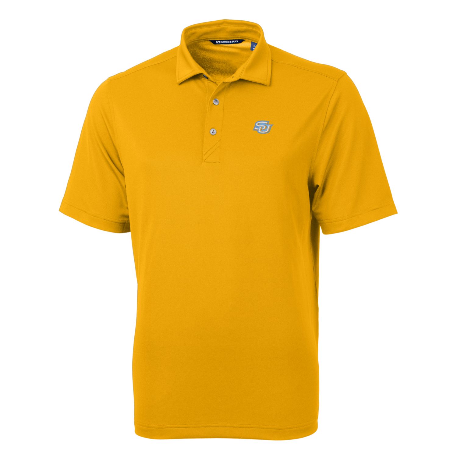 Men's Cutter & Buck Gold Southern University Jaguars Virtue Eco Pique Recycled Polo - Image 6