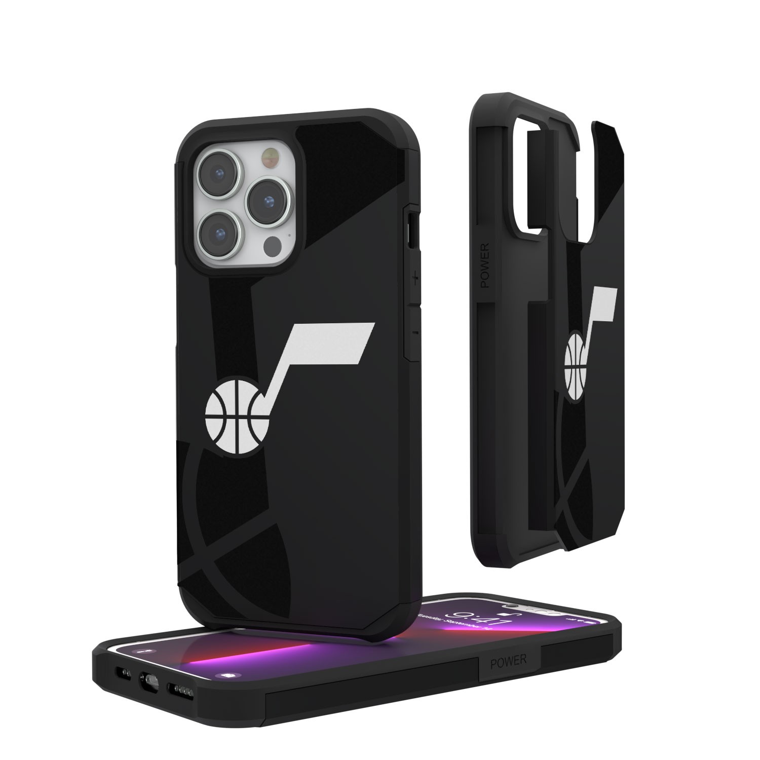 Utah Jazz Monocolor Design iPhone Rugged Case