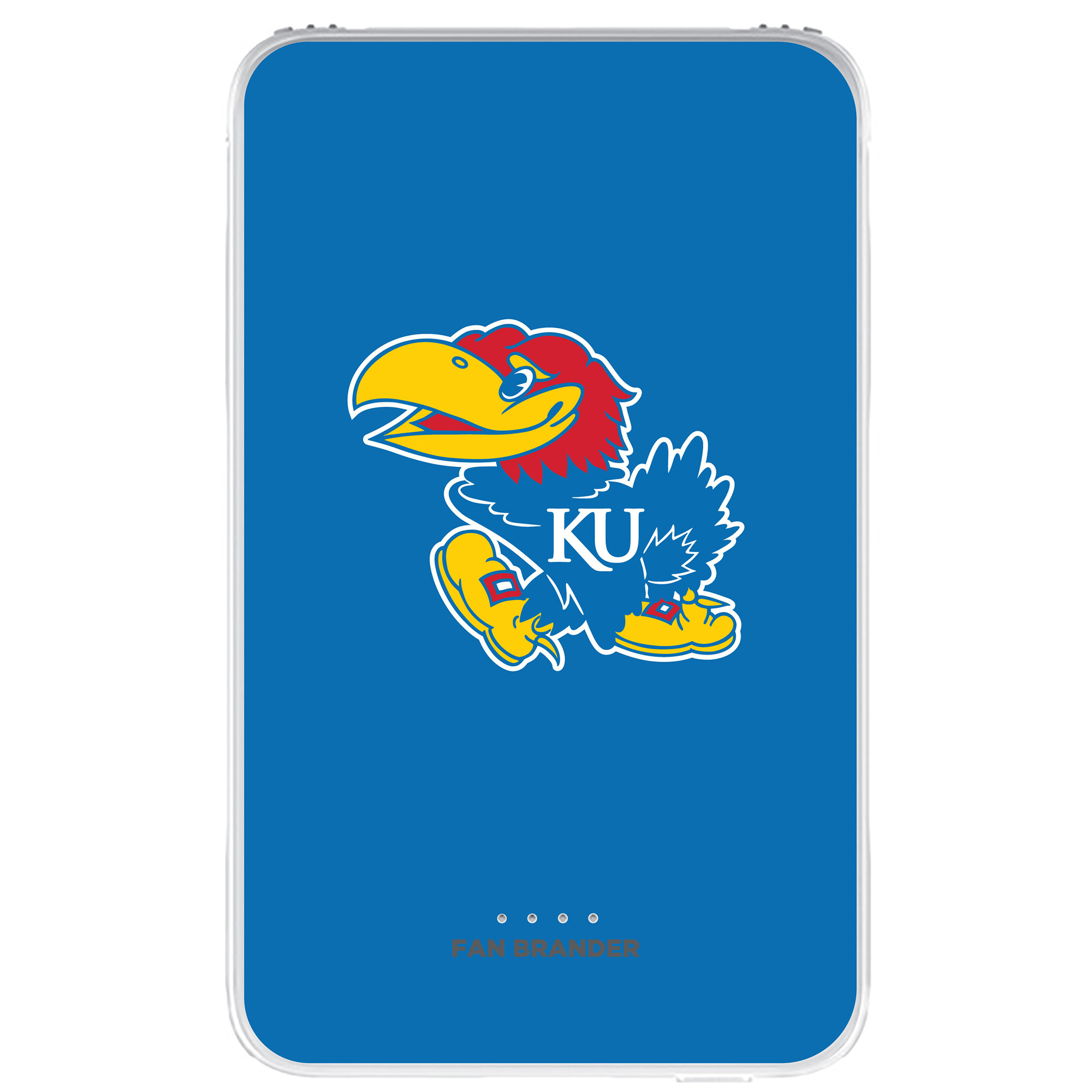 Kansas Jayhawks Solid Design 10000 mAh Portable Power Pack - Image 2