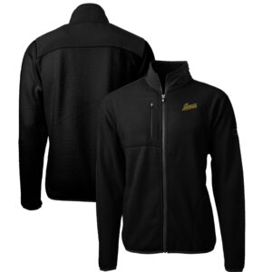 Men's Cutter & Buck Black George Mason Patriots Cascade Eco Sherpa Fleece Full-Zip Jacket