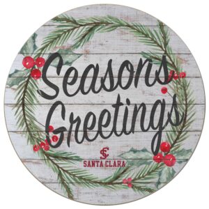 Santa Clara Broncos 20'' x 20'' Season's Greetings Circle