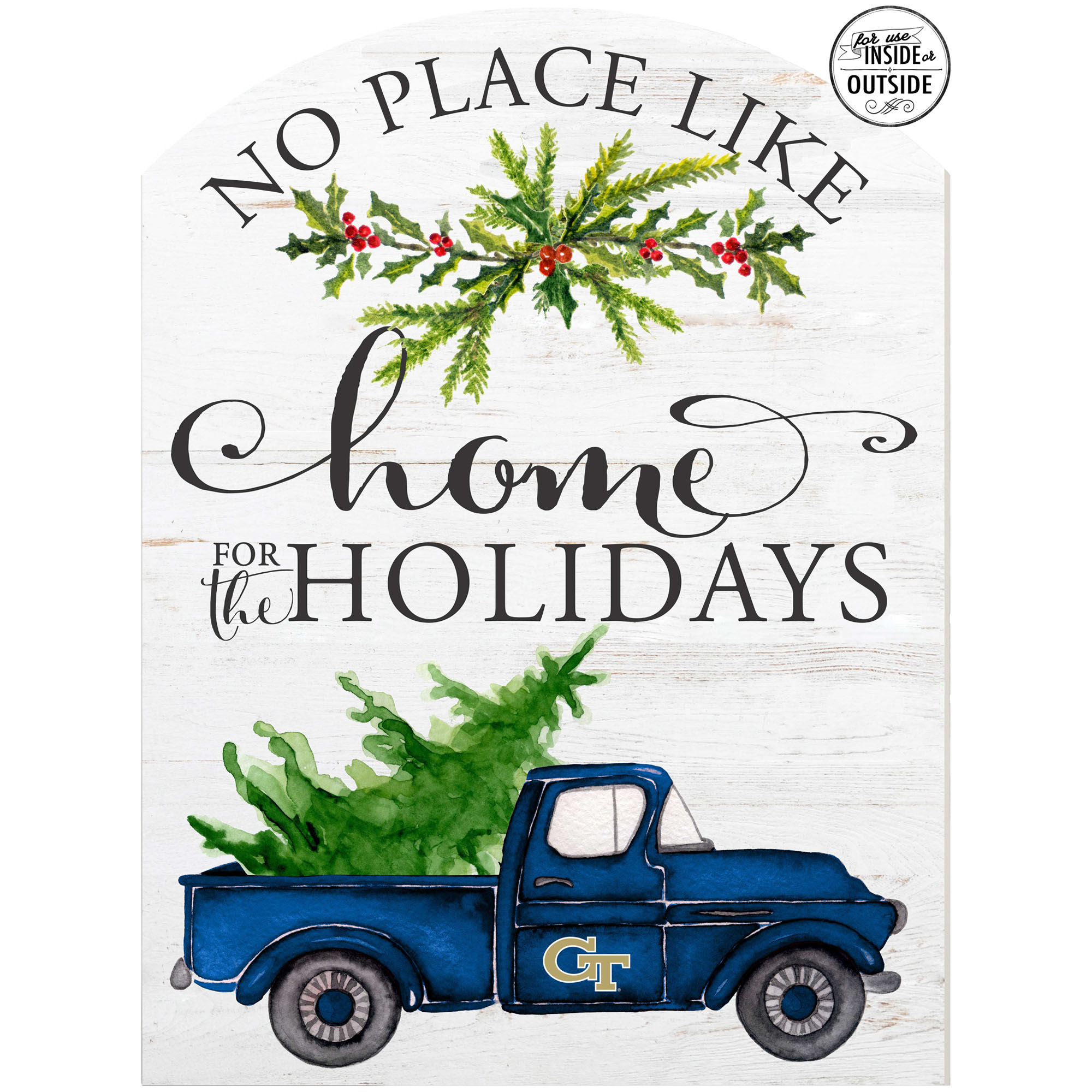 Georgia Tech Yellow Jackets 16'' x 22'' Holiday Marquee Sign