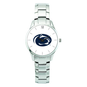 Unisex Silver Penn State Nittany Lions Stainless Steel Bracelet Wristwatch