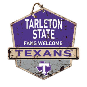 Tarleton State Texans 20'' x 20'' Fans Welcome Badge Sign