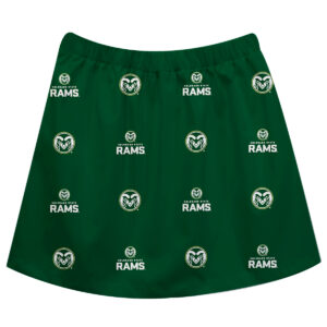 Girls Infant Green Colorado State Rams All Over Print Skirt