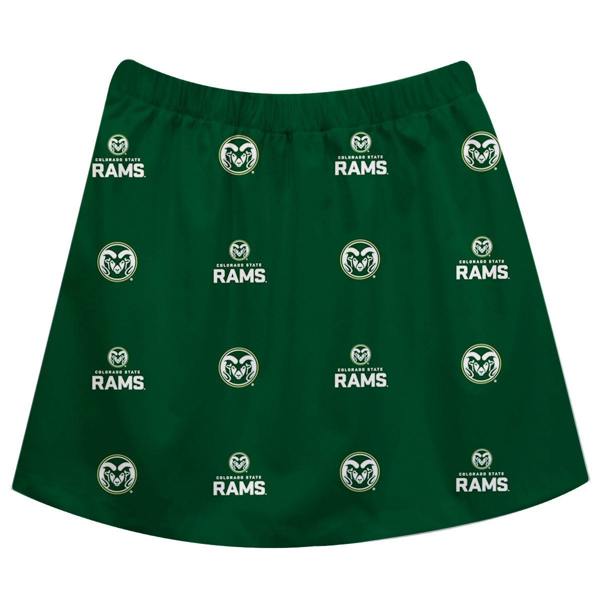 Girls Infant Green Colorado State Rams All Over Print Skirt