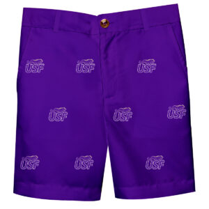 Toddler Purple University of Sioux Falls Cougars Structured Shorts
