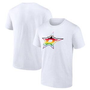 Men's White Dallas Stars Team Pride Logo T-Shirt