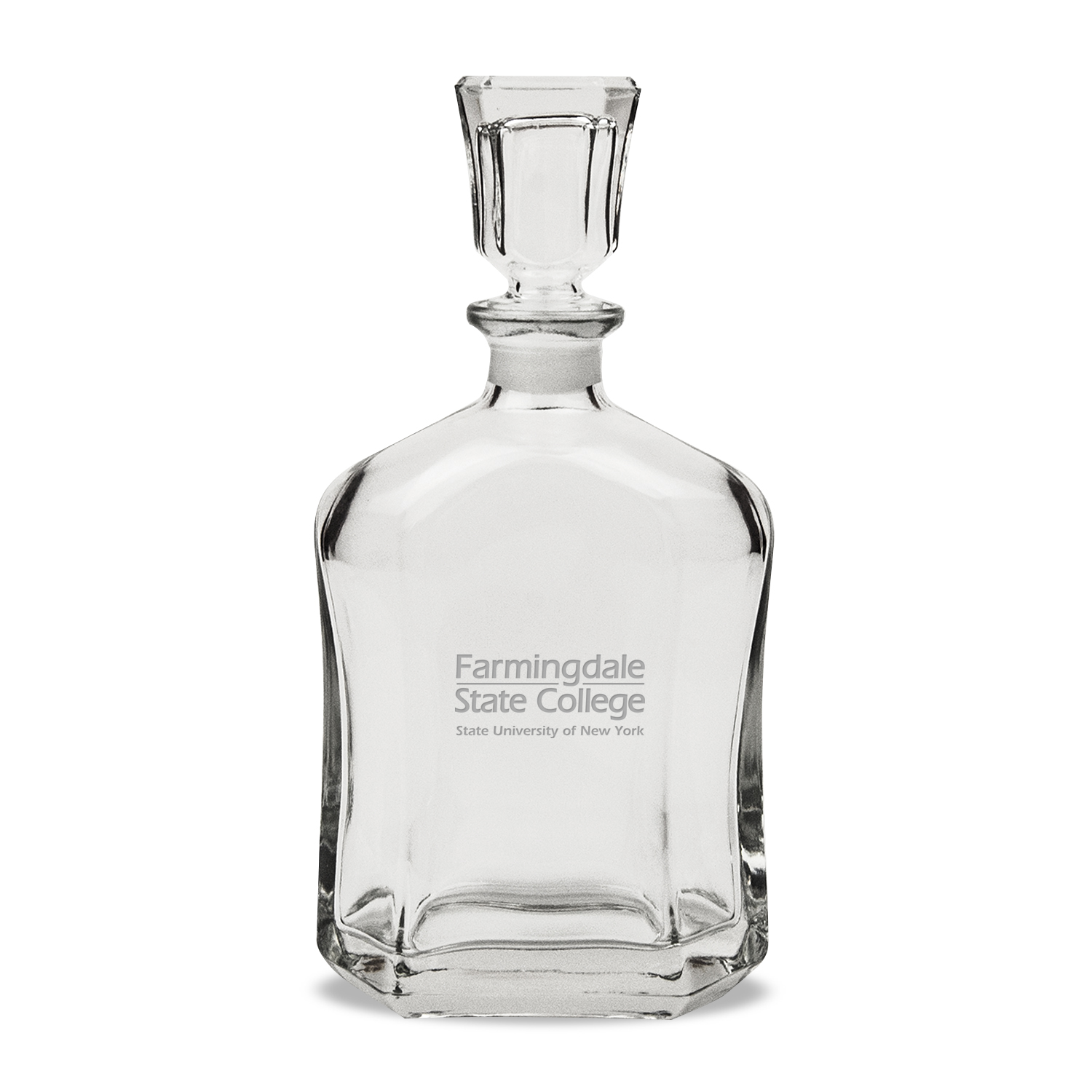 SUNY Farmingdale State Rams 23.75oz. Crystal Whisky Decanter