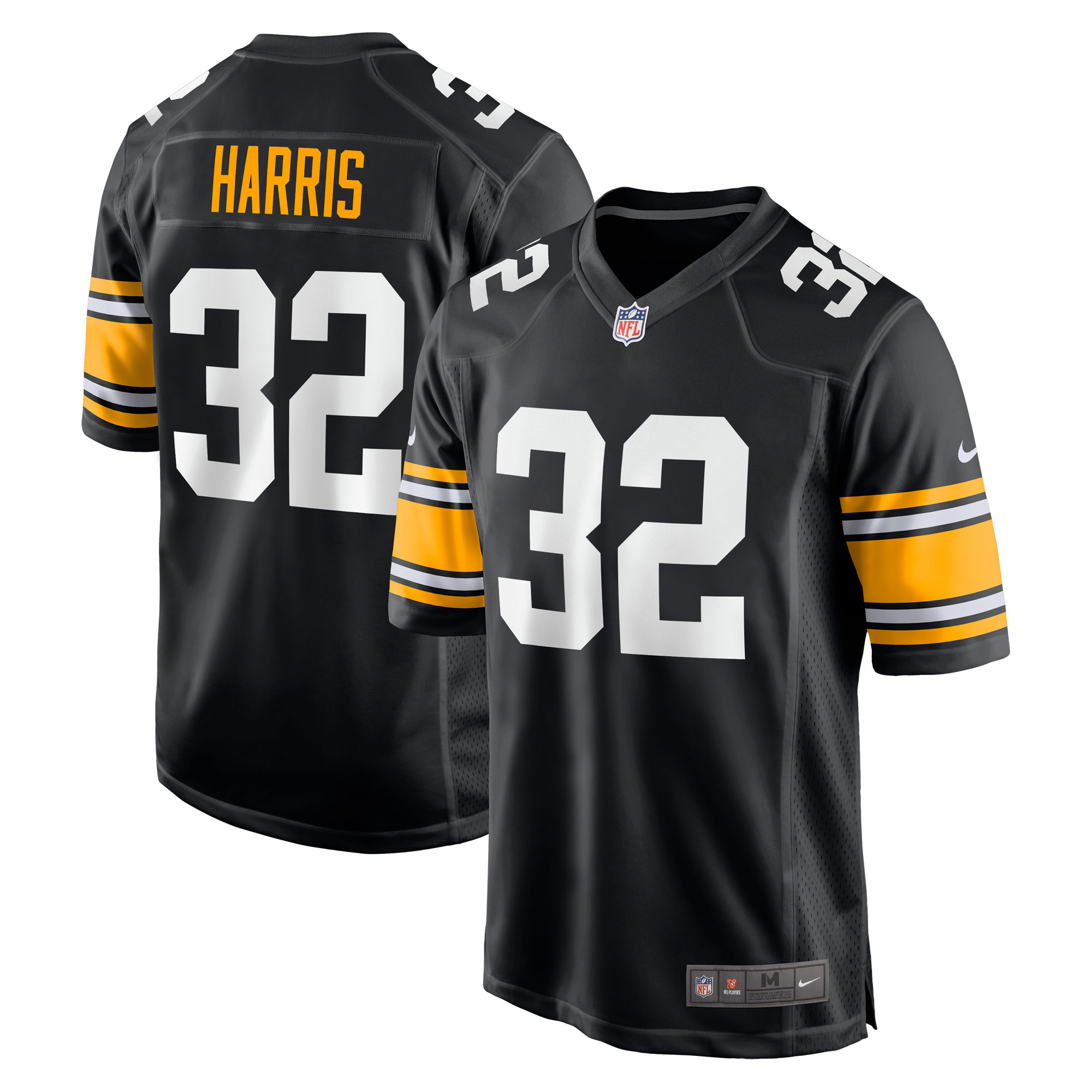 Men's Nike Franco Harris Black Pittsburgh Steelers Alternate Retired Player Jersey - Image 5