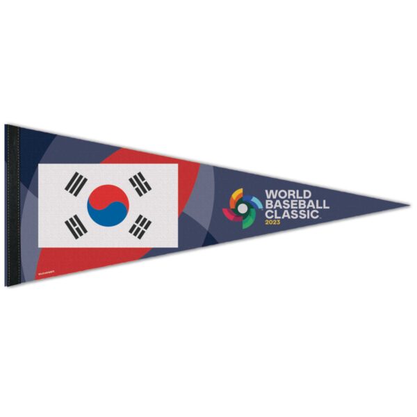WinCraft Korea Baseball 12'' x 30'' 2023 World Baseball Classic Premium Pennant