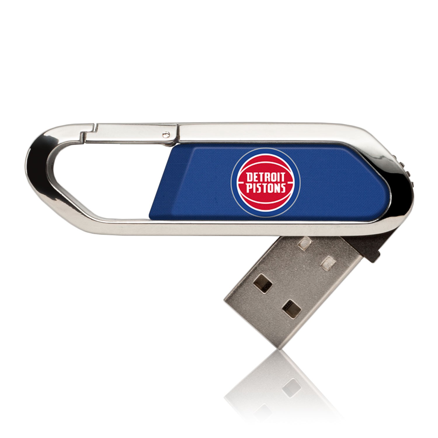 Detroit Pistons Solid Design 32GB Clip USB Flash Drive