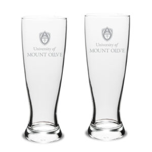 Mount Olive Trojans 23oz. Two-Piece University Pilsner Glass Set