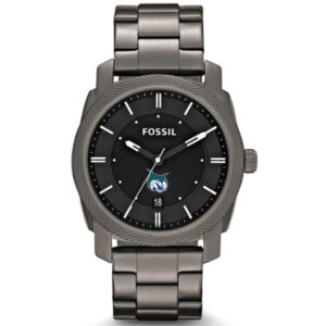 Men's Fossil  Gray Georgia College Bobcats Machine Smoke Stainless Steel Watch