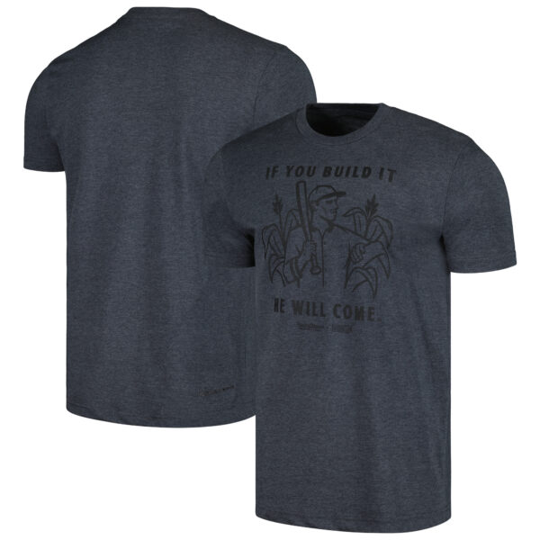 Unisex Baseballism Heather Charcoal Field of Dreams Build It 2.0 T-Shirt - Image 5