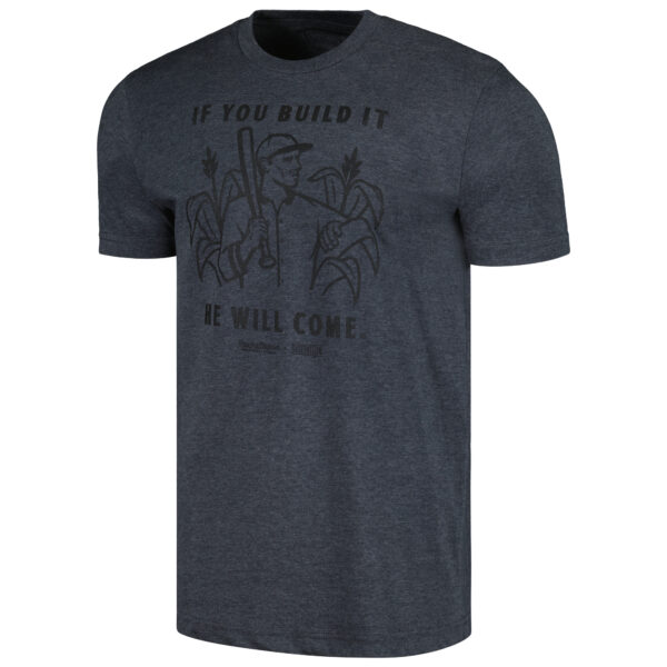 Unisex Baseballism Heather Charcoal Field of Dreams Build It 2.0 T-Shirt - Image 6